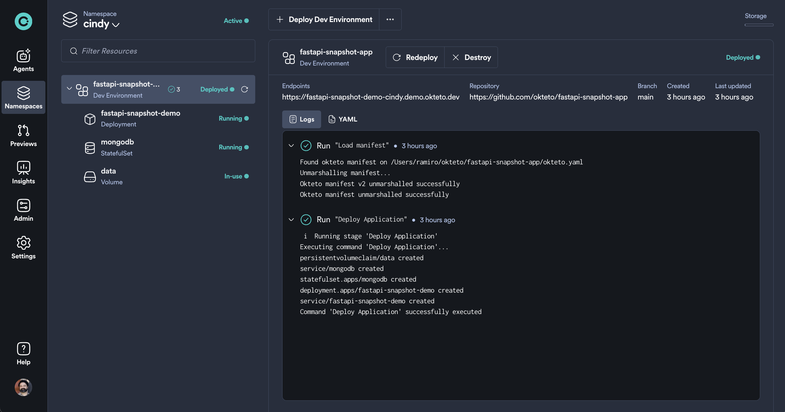 Deployed Application
